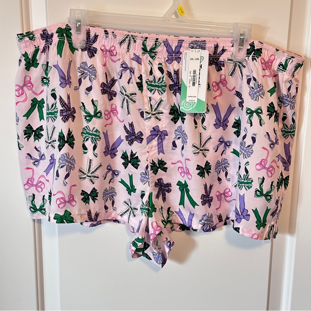 🆕 VS Pink bows pajama shorts XXL